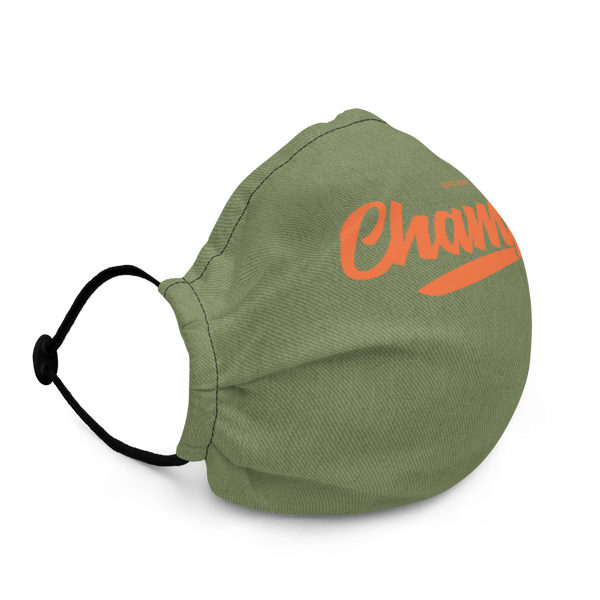 Champy’s Official Logo Mask ( Army / Orange )