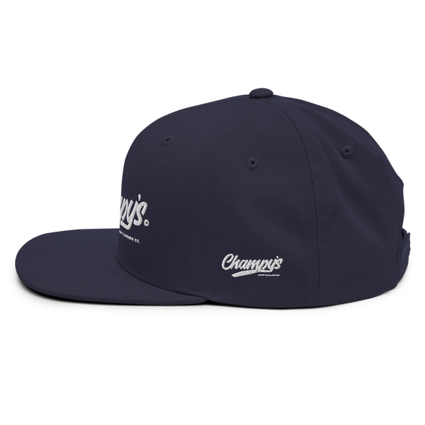 Champy’s Official Logo Snapback Hat (White)