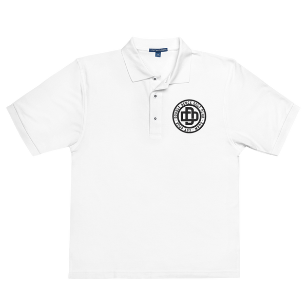 Double Deuce Golf Club Premium Polo (White / Heather / Gray)
