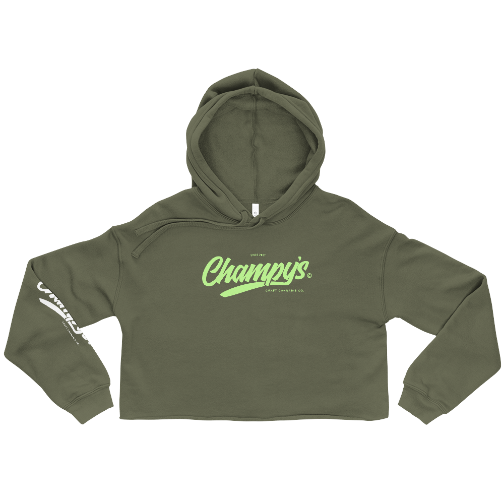 Champy s Official Logo Crop Hoodie Mint SPK22